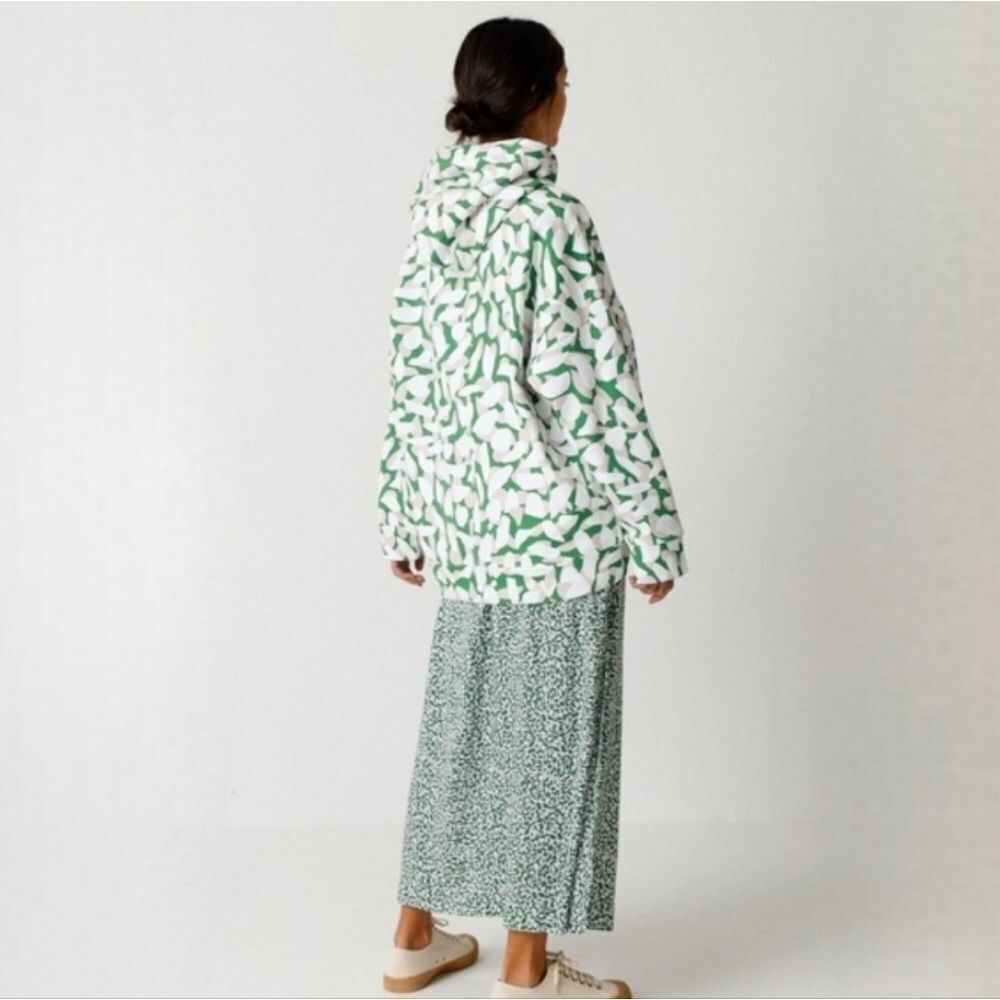 SKFK Skunkfunk Adi Big Petals Pink Green Hoodie - Picture 4 of 16